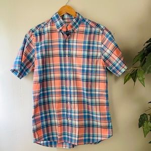Southern tide button down plaid shirt